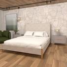 Cama com Cabeceira Queen Sob Medida e 2 Mesas 100% MDF Cama com Cabeceira Queen Sob Medida e 2 Mesas 100% MDF