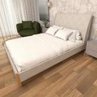 Cama com Cabeceira Queen Tecido Linho / Veludo Sob Medida Cama com Cabeceira Queen Tecido Linho / Veludo Sob Medida