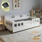 Cama Completa Nina com Colchão Exonval Trança 2,5m para Quarto Infantil com Lousa Mágica - Cinza