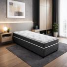 Cama Conjugada Solteiro Benfica Espuma D33 88x188x50