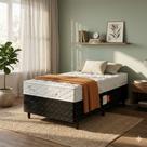 Cama Conjugada Ultra Confort Molas Ensacadas Preto