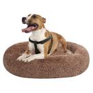 Cama de cachorro Coohom Oval Calming Donut Cuddler lavável para animais de estimação