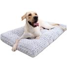 Cama de Cachorro KSIIA Deluxe de Pelúcia Lavável para Cães Grandes (35x23 Polegadas)