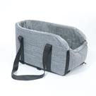 Cama de carro portátil para animais de estimação para cães e gatos pequenos, cinza