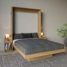 Cama de Casal Articulada 2 Mesas de Cabeceira 2 Gavetas Cm8041 Amêndoa - Tecno Mobili Cama de Casal Articulada 2 Mesas de Cabeceira 2 Gavetas Cm8041 Amêndoa - Tecno Mobili