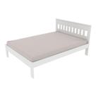 Cama de Casal CM8007 Para Colchão de 138x188cm Branco - Tecno