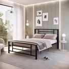 Cama de Casal em Ferro Emy Yescasa Preto