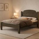 Cama De Casal em Madeira MDF Iris Reforçada Estilo Moderno e Minimalista Para Quarto Tradicional