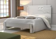 Cama de Casal Luiza 1,40 Branco - Vitamov