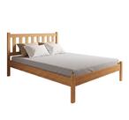 Cama De Casal Madeira Maciça Maciça Super Resistente Robusto Suporta Até 250kg - Mel - Mel