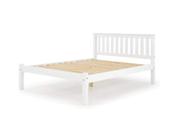 Cama de Casal Madeira Maciça Santurini Branco