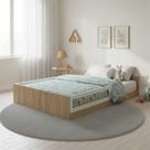 Cama de Casal Montessoriana com Lastros MDF Afetto 016 Completa Móveis Cama de Casal Montessoriana com Lastros MDF Afetto 016 Completa Móveis