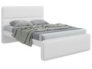 Cama de Casal Móveis Lopas Loop Branca