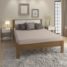 Cama de Casal para Colchão 138 x 188 cm Multimóveis CR35009 Amendoa/Branca Cama de Casal para Colchão 138 x 188 cm Multimóveis CR35009 Amendoa/Branca