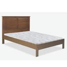 Cama De Casal Paris Reta Madeira Maciça 1,40 Weihermann