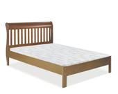 Cama De Casal Paris Ripada Madeira Maciça 1,40m Weihermann