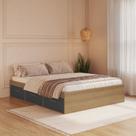 Cama de Casal Queen com 6 Gavetas Genebra
