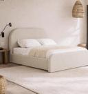 Cama de Casal Valentina 1.40m Estofada Design Luxuoso Linha Alta