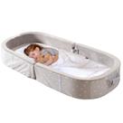 Cama de Chão Infantil Portátil BYBYME - Impermeável e com Lençol (Cinza)