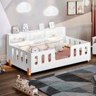 Cama de Criança Infantil de Criança Design Montessoriana Led Nina com Nicho Branca Cama de Criança Infantil de Criança Design Montessoriana Led Nina com Nicho Branca