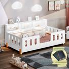 Cama de Criança Infantil Montessoriana Led Nina com Nicho - Branco Incluso Lousa Mágica