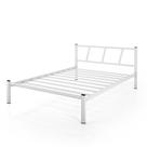 Cama De Ferro Helena Para Dormitório Branca Luxo