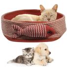 Cama De Gato Arranhador Cestinho Rasqueavel Felino Animais Estimaçao Pet Petshop Caminha Confortavel Divertida Casa