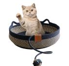 Cama de Gato Cesto Arranhador Felino Pet Confortavel Rasqueavel Brinquedo Bolinha Animais Domestico Petshop Casa