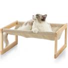 Cama de gato FUKUMARU New Moon Cat Hammock de madeira para exterior