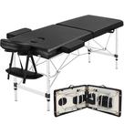 Cama de massagem Yaheetech Portátil de Alumínio Preto 84cm