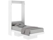 Cama de Solteiro Articulada com 2 Nichos - Branco