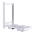 Cama de Solteiro Articulável Vertical Branca Dobrável MDP Vancouver Art In Móveis