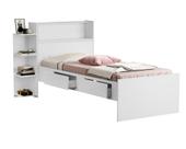 Cama De Solteiro Com Baú 2 Gavetas Cabeceira Moderna