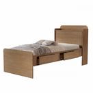 Cama de Solteiro Com Baú Tamiris Castanho Wood Cambel Cama de Solteiro Com Baú Tamiris Castanho Wood Cambel