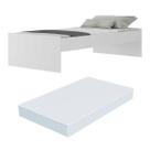 Cama de Solteiro com Colchão Incluso Dublin Multimóveis MP4039 Branca