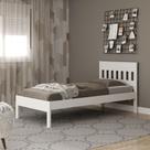 Cama de Solteiro Completa para Colchão 88x188cm Branca CM8006