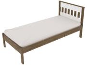 Cama de Solteiro Completa para Colchão 88x188cm Nogal CM8006