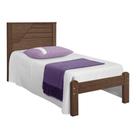 Cama de Solteiro em MDF 108x205x98cm Texturizado Bonita e Resistente Incabrás Villa