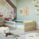 Cama de Solteiro Infantil de Chão Montessoriana Afetto 015 Completa Móveis