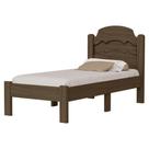 Cama de Solteiro Iris em Mdf 195x94cm Marrom Milani Movelaria
