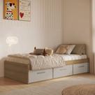 Cama de Solteiro Juvenil com 3 Gavetas Genebra