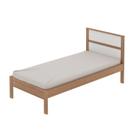 Cama de Solteiro Madeira Cm8004 Amêndoa/Branco - Tecno Mobili Cama de Solteiro Madeira Cm8004 Amêndoa/Branco - Tecno Mobili