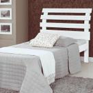 Cama De Solteiro Madeira Maciça Rebeca - Branco