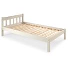 Cama de Solteiro Madeira Maciça Vilmar Branco Cama de Solteiro Madeira Maciça Vilmar Branco