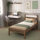 Cama de Solteiro para Colchão 88 x 188 cm com Penteadeira 90cm Suspensa Multimóveis CR35248