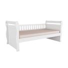 Cama de Solteiro Peroba Maria Branco