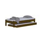 Cama de Solteiro Turca com Cama Auxiliar Imbuia Nemargi
