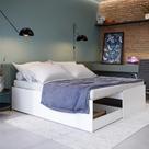 Cama De Solteiro Vira Casal 3 Em 1 Bicama Matrix Moderna