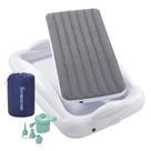 Cama de Viagem Inflável Hiccapop para Crianças - Com Amortecedores de Segurança (Cinza) Cama de Viagem Inflável Hiccapop para Crianças - Com Amortecedores de Segurança (Cinza)