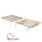 Cama Dobravel com Estrado em Madeira + Colchão Cama Dobravel com Estrado em Madeira + Colchão